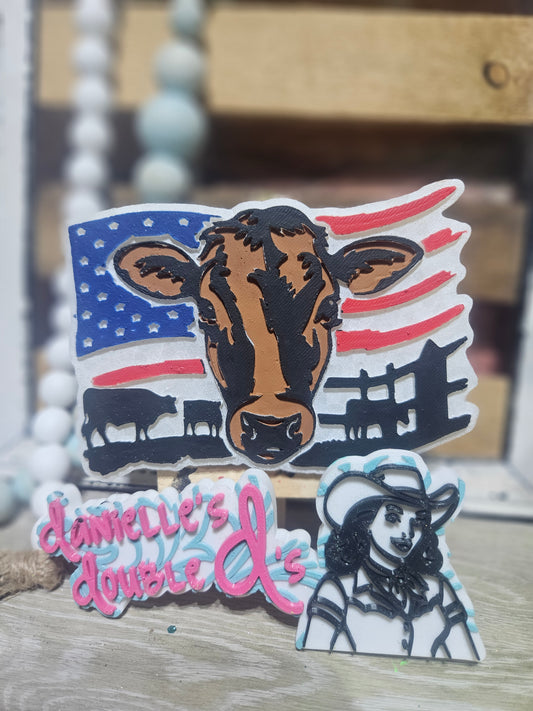 Cow Flag Freshie Mold