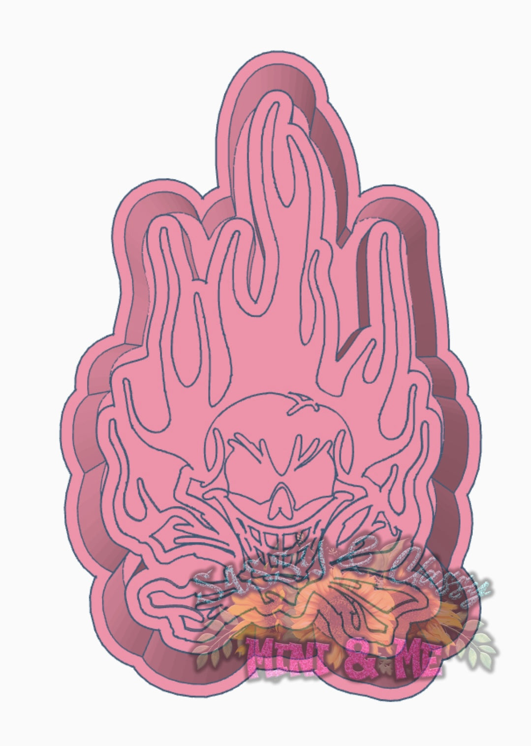 Flaming Skull Housing *not a mold*