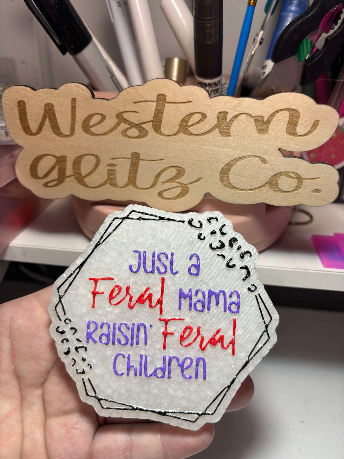 Feral Mama Freshie Mold