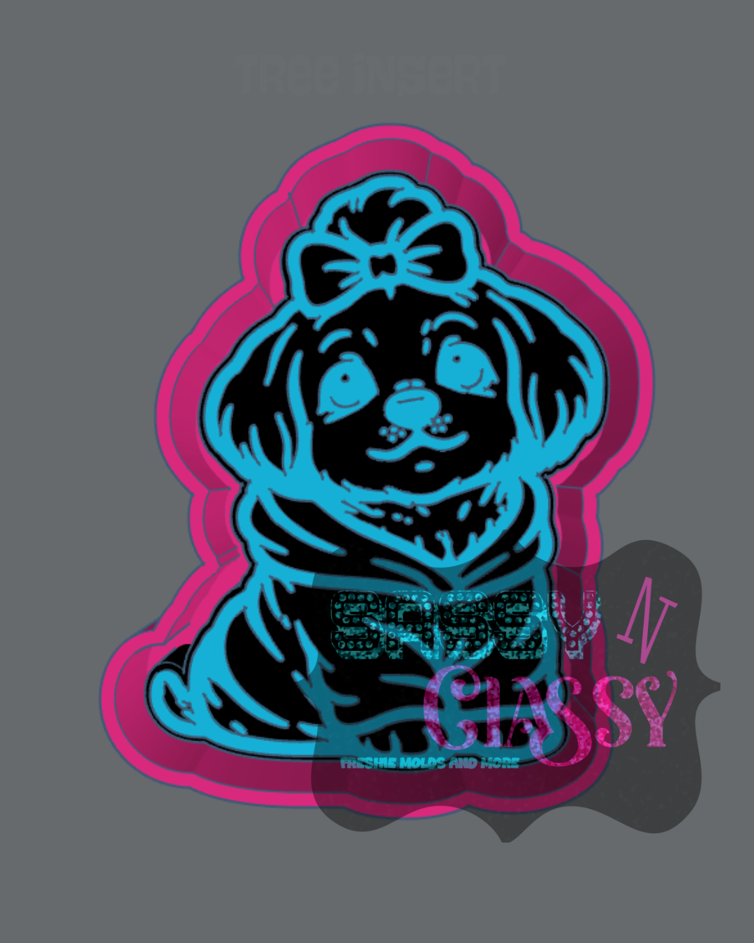 Shih Tzu in Hoodie Freshie Mold