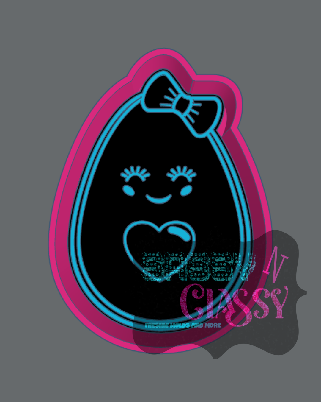 Girlie Avocado Freshie Mold