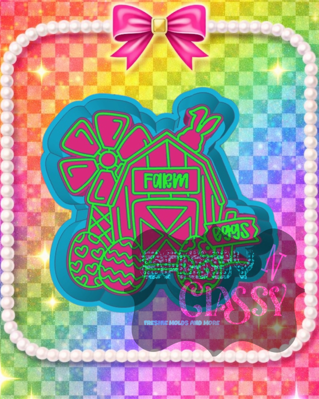Cute Easter Farm Freshie Mold