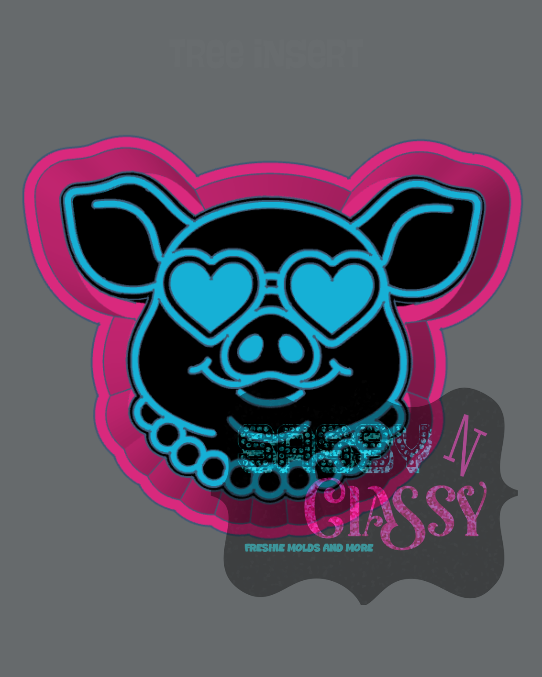 Girlie Pig Freshie Mold