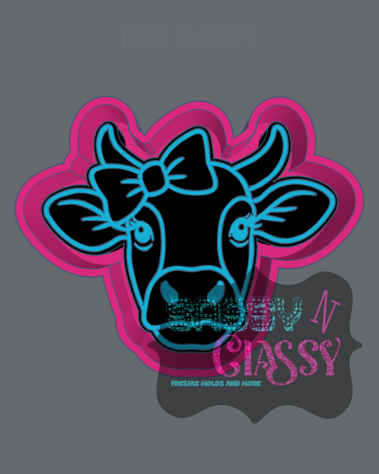 Cow with Bow Freshie Mold