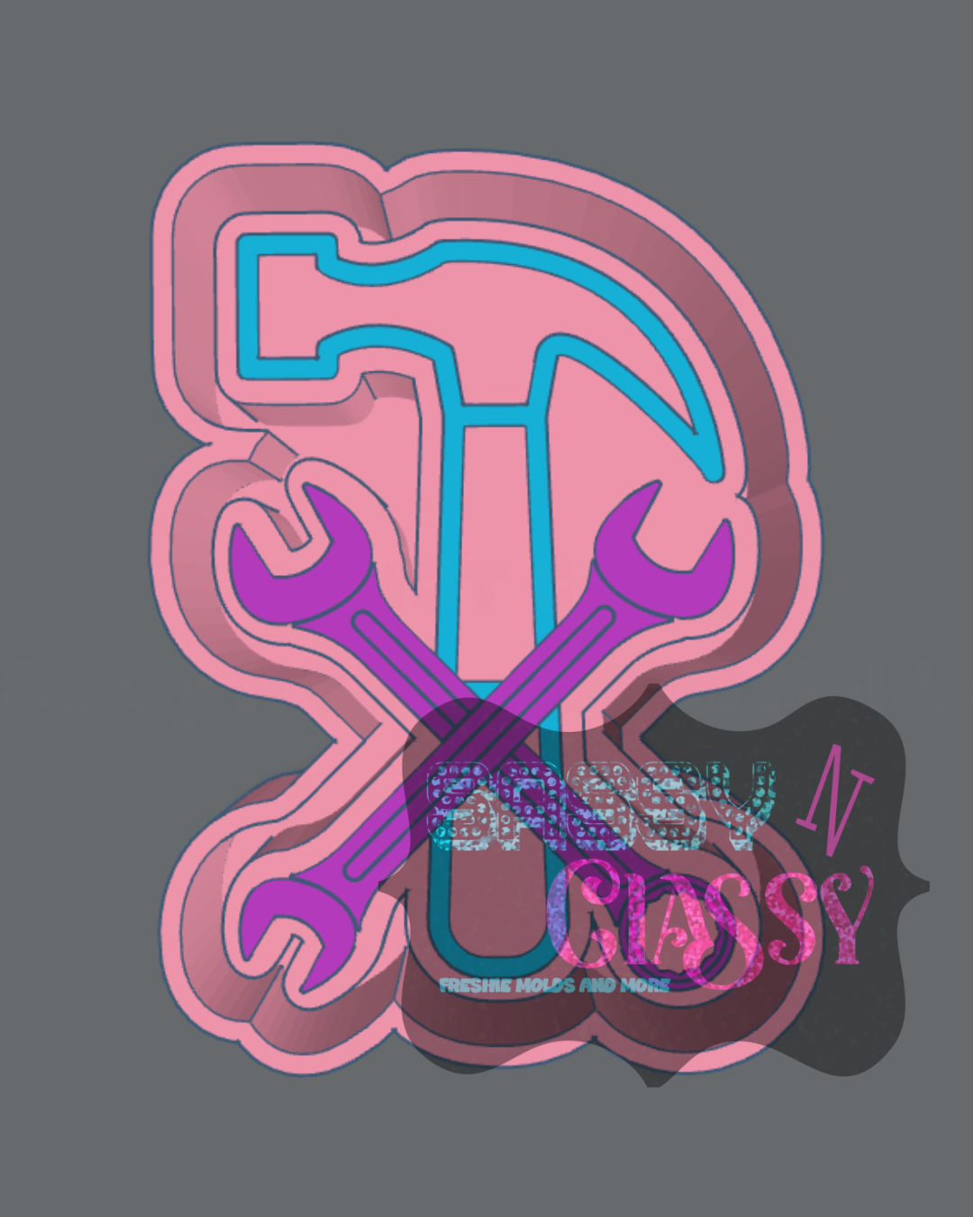 Hammer and Wrenches Freshie Mold