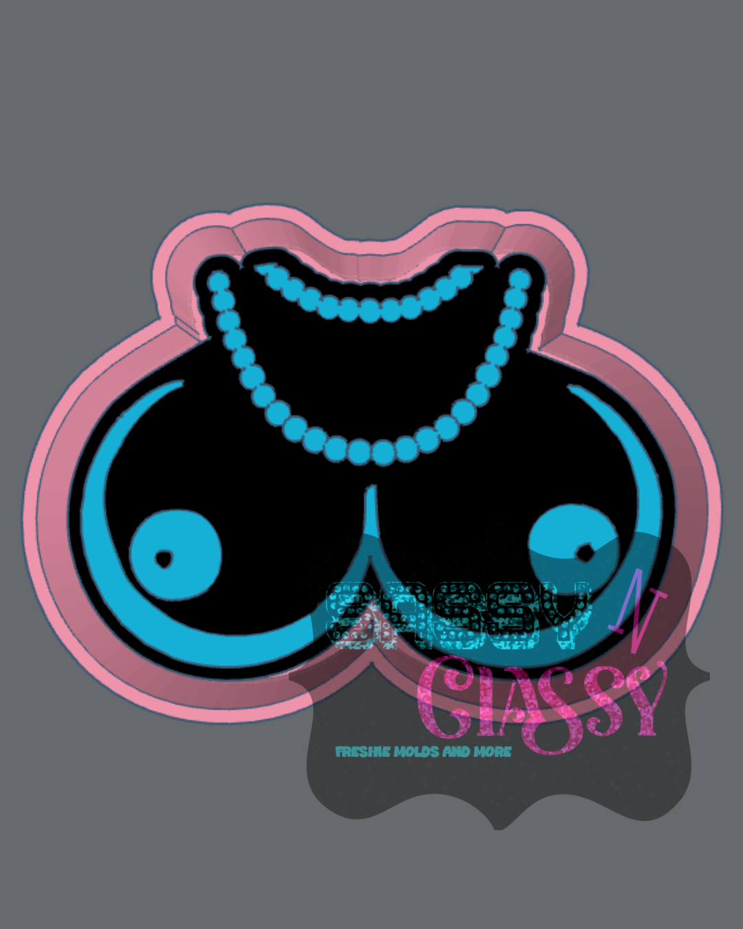 Boobs with Beads Freshie Mold