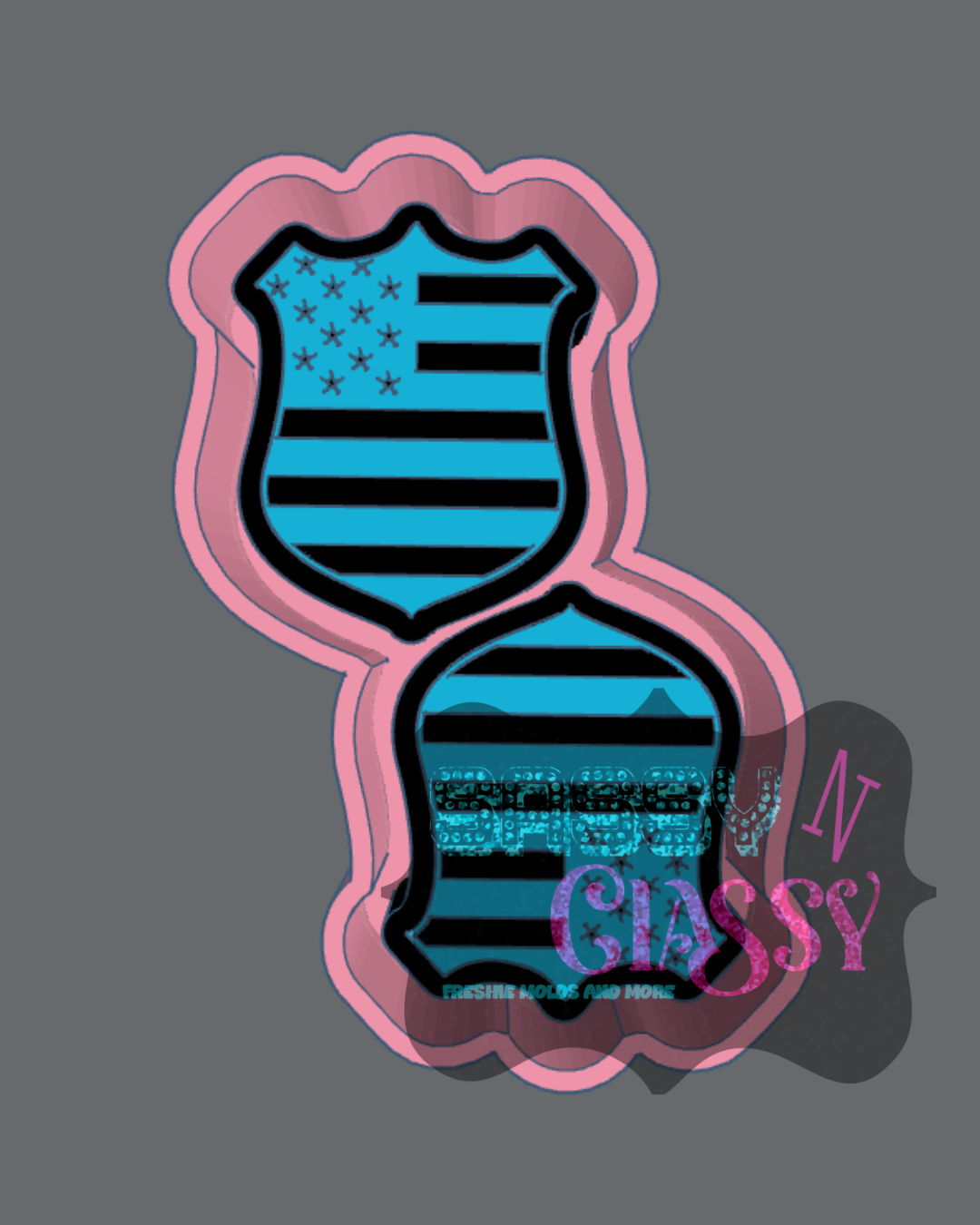 Flag Badge Vent Freshie Mold