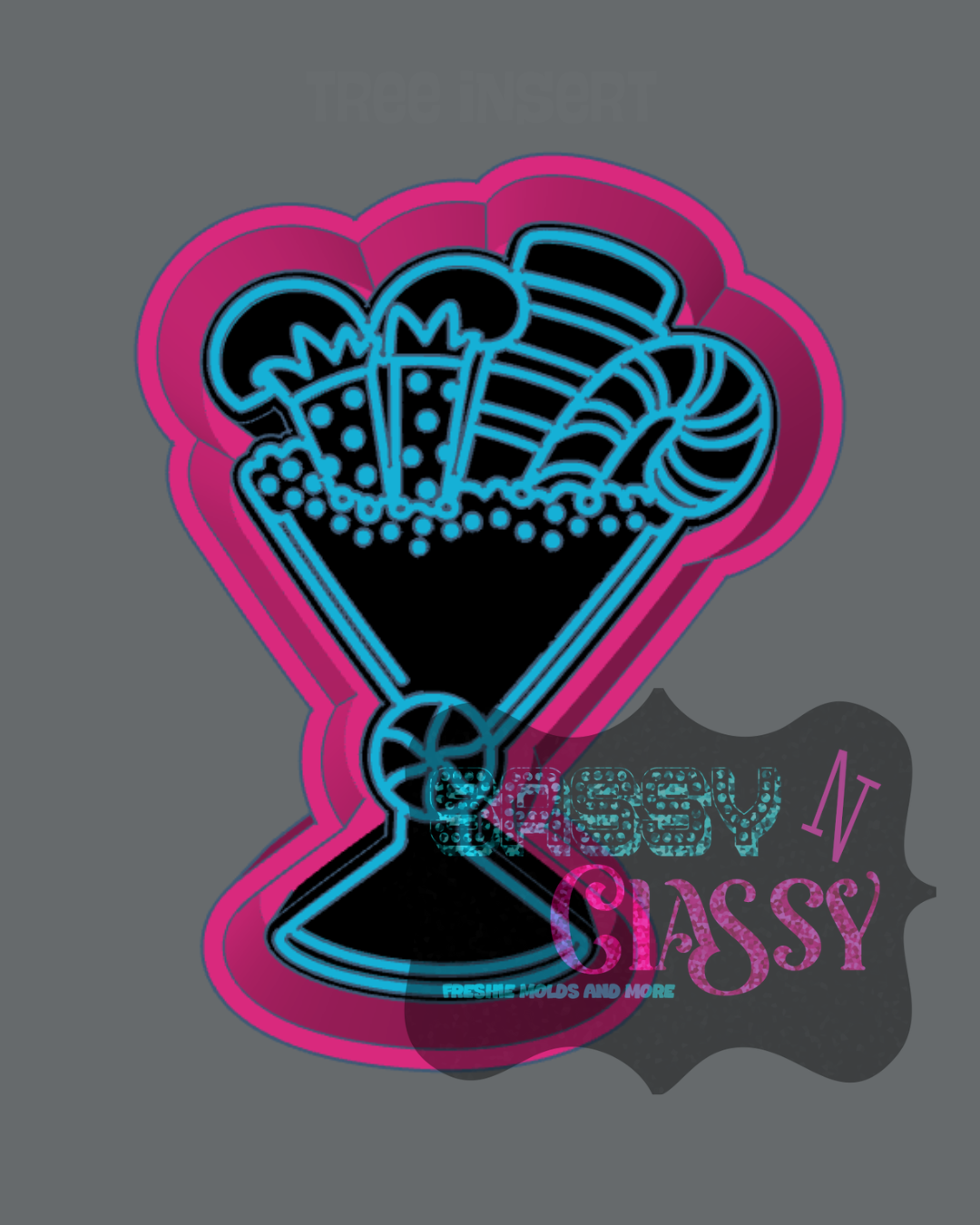 Christmas Tini Freshie Mold