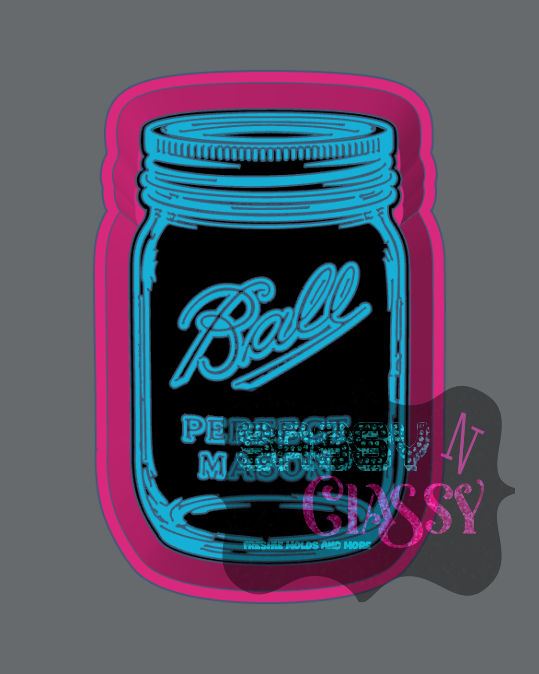 Mason Jar Freshie Mold