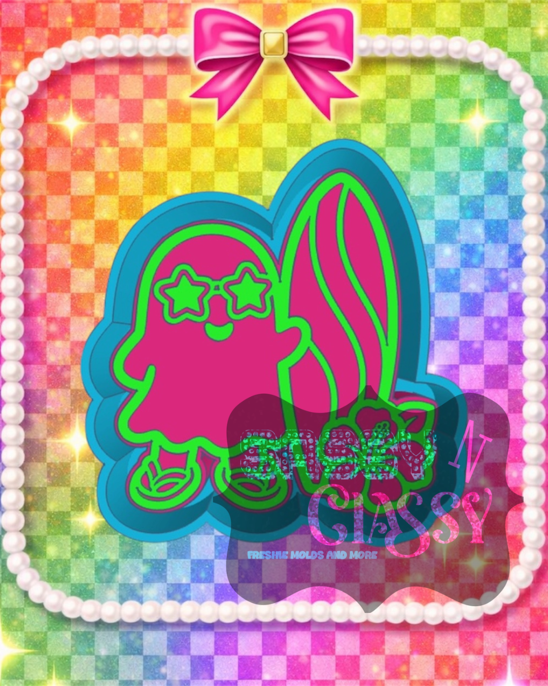Surfing Ghost Freshie Mold