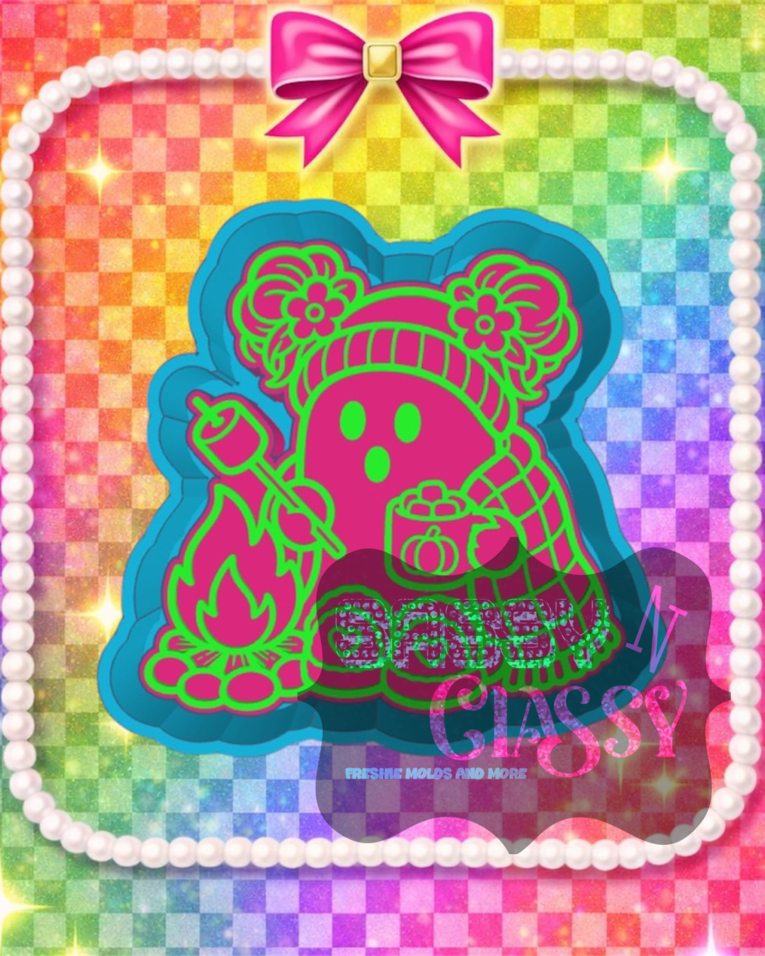 Camping Ghost Freshie Mold