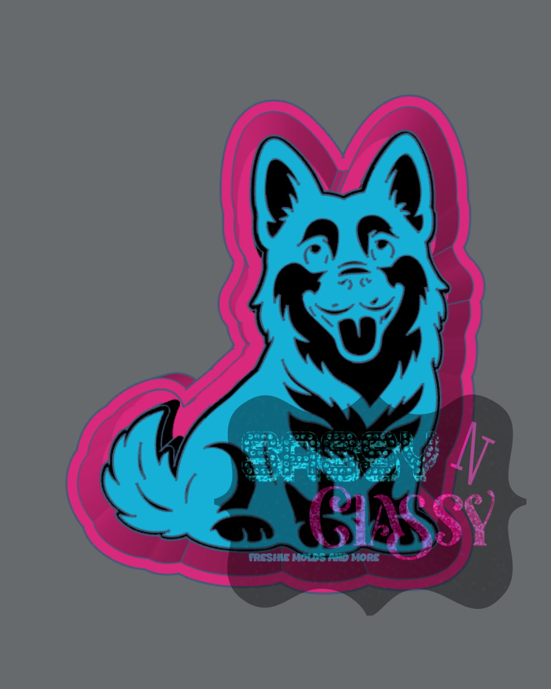 German Shephard Freshie Mold