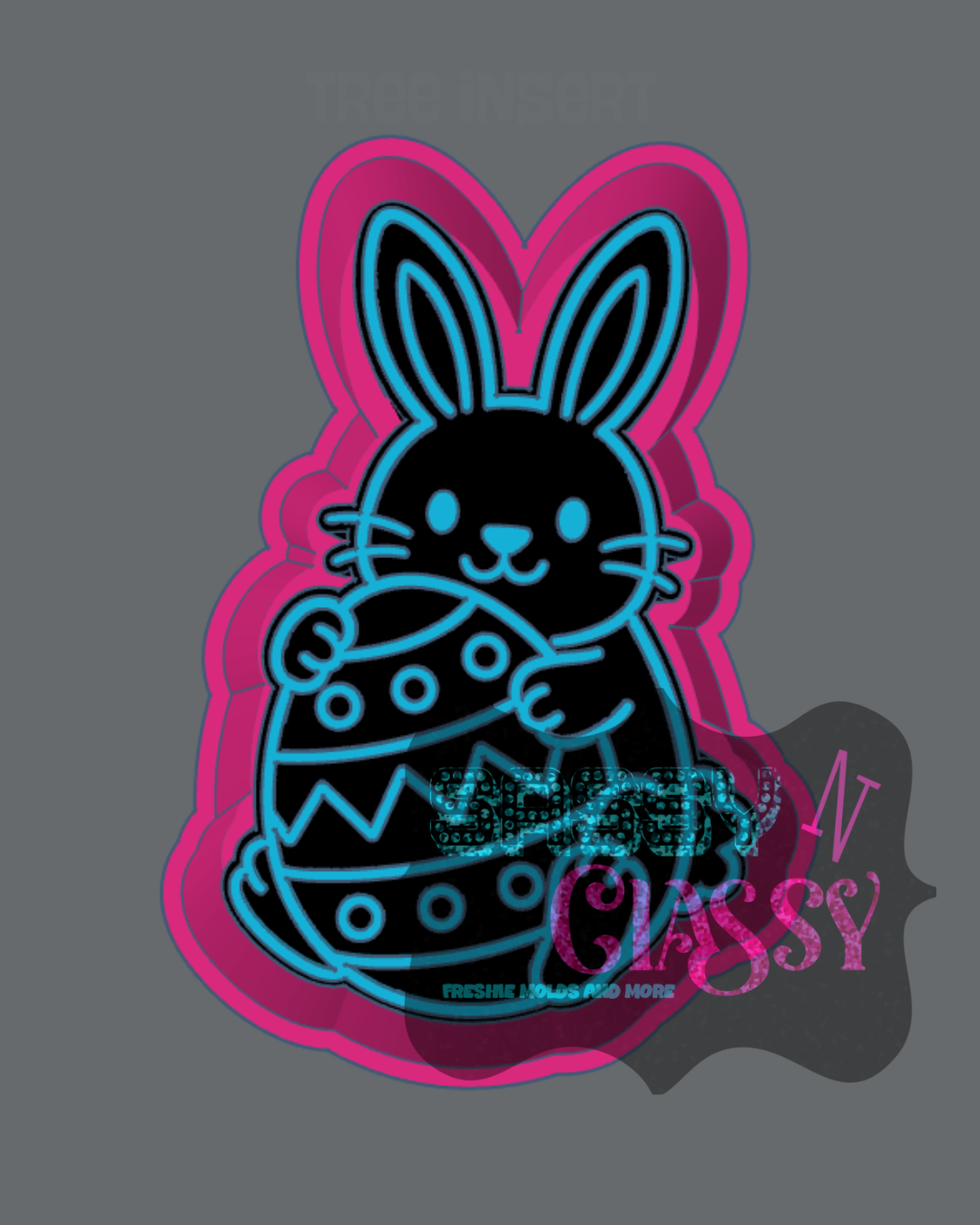Bunny Hugging Egg Freshie Mold