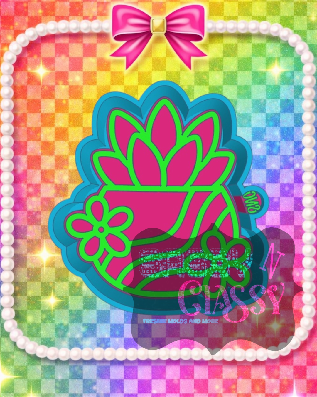 Flower Plant Freshie Mold