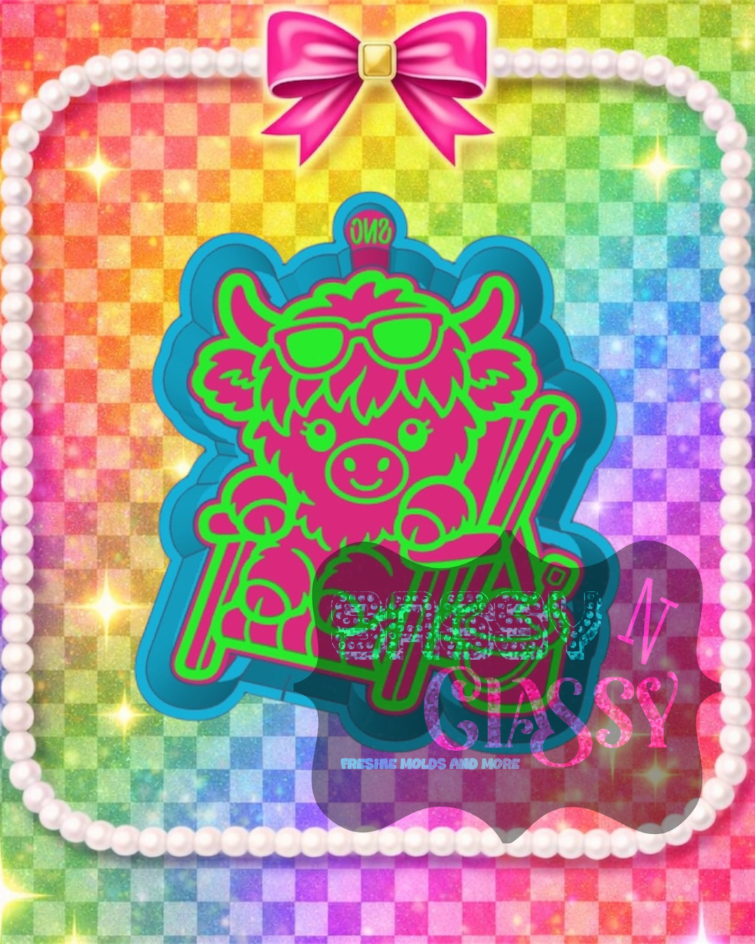 Beach Chair Highland Freshie Mold