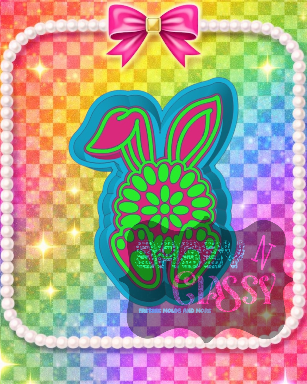 Concho Bunny Freshie Mold