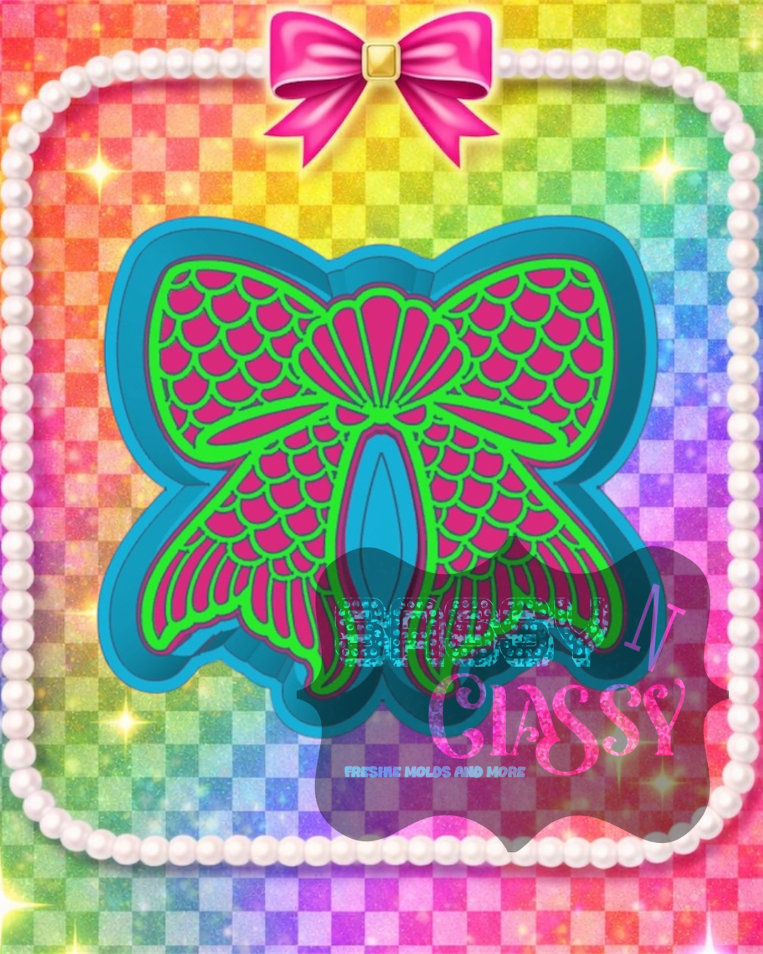 Mermaid Bow Freshie Mold