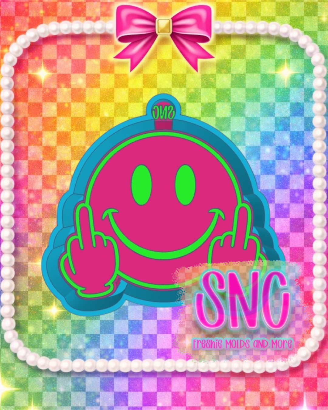 Fingers Smile Face Freshie Mold