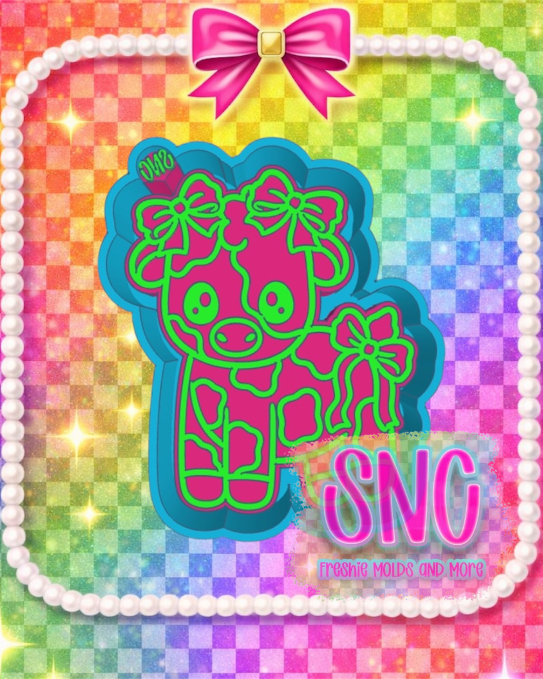Bow Cow Freshie Mold