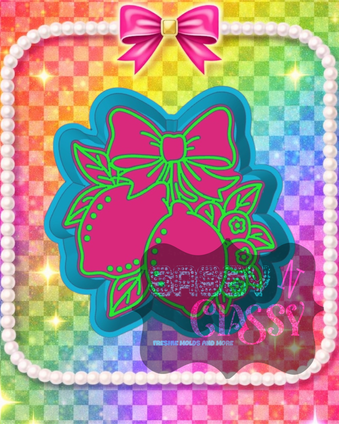 Lemons and Blueberries Freshie Mold