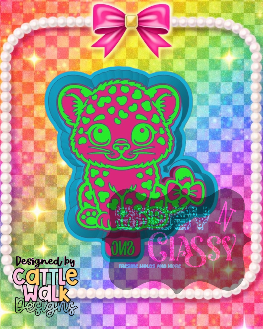Leopard Freshie Mold