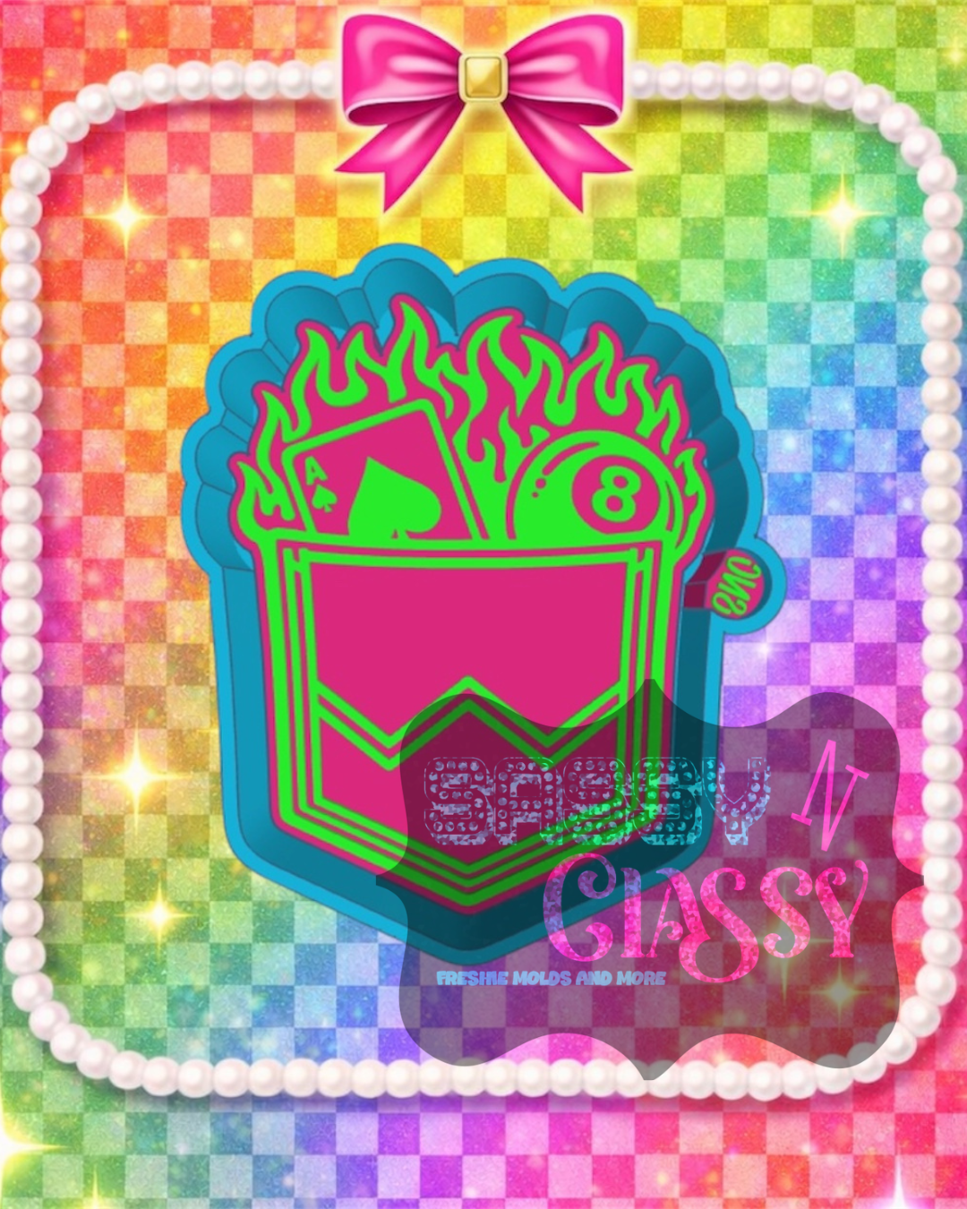 Flame Pocket Freshie Mold