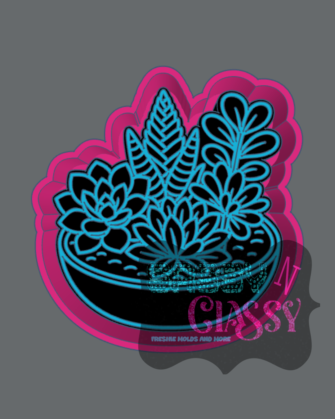Succulent Bowl Freshie Mold