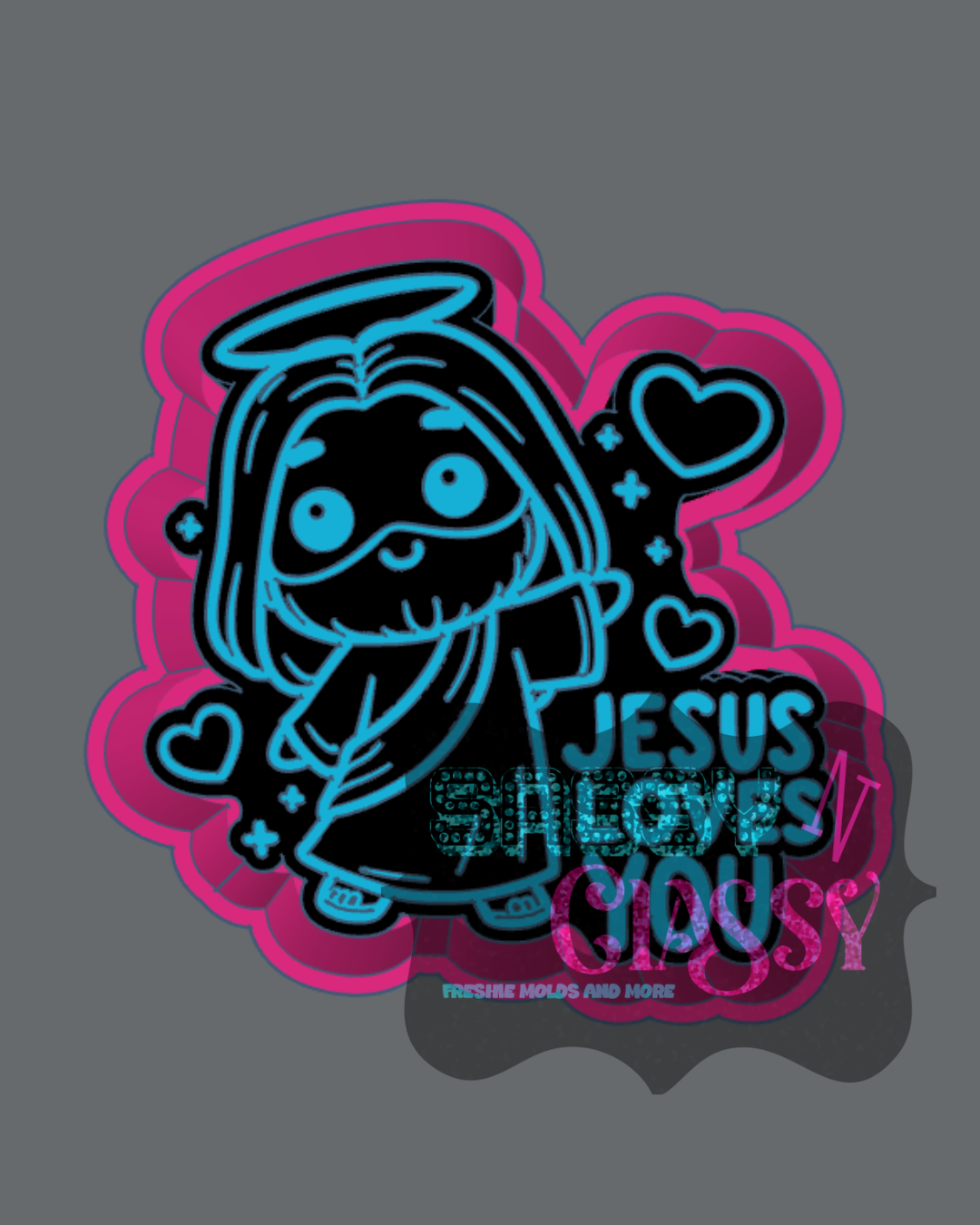 Jesus Loves You Freshie Mold