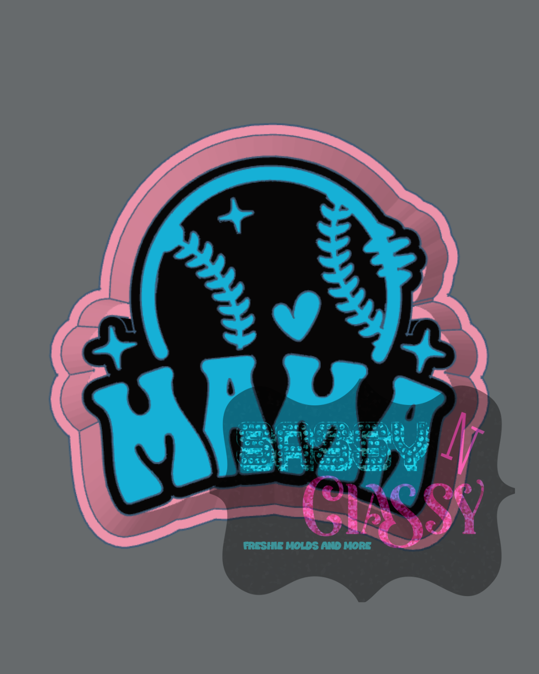 Baseball Mama STL ***digital file, not a mold***