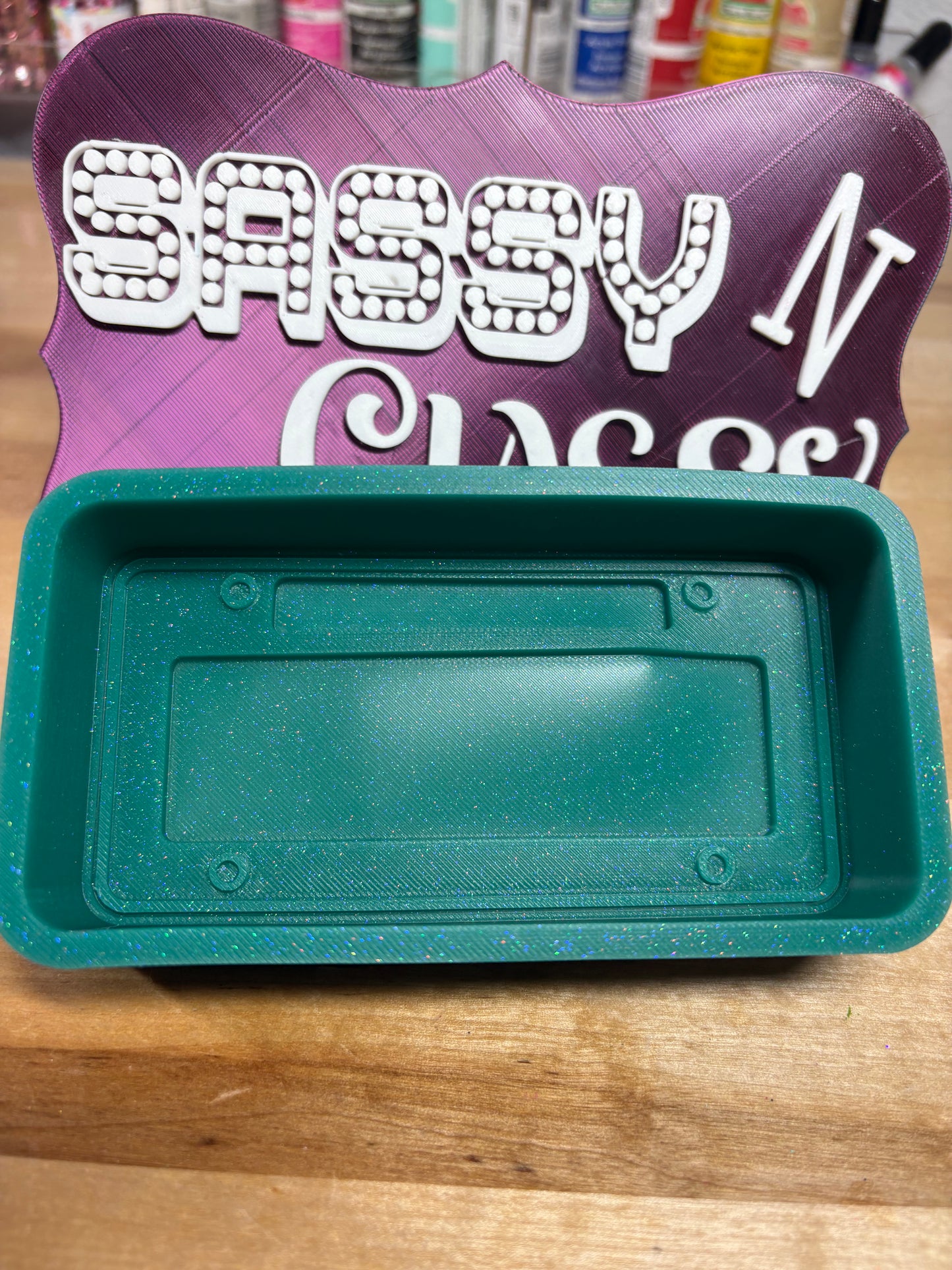 License Plate Insert Base Mold RTS