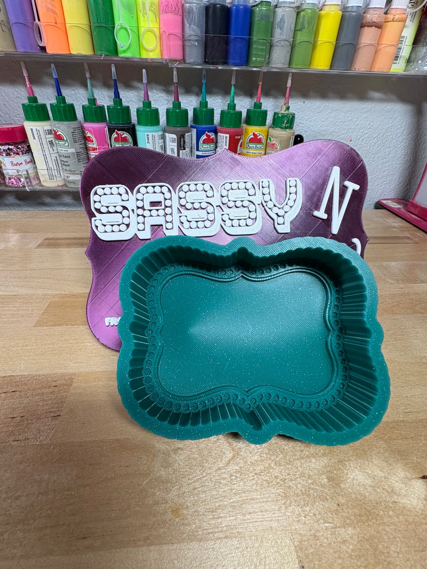 Sassy Quats Insert Base Mold RTS