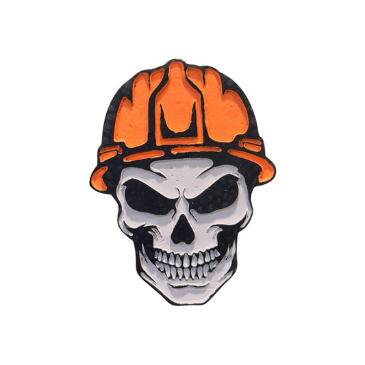Hard Hat Skull Freshie Mold