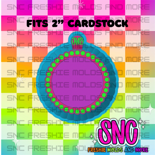 Jeweled Cardstock Rounds Freshie Molds