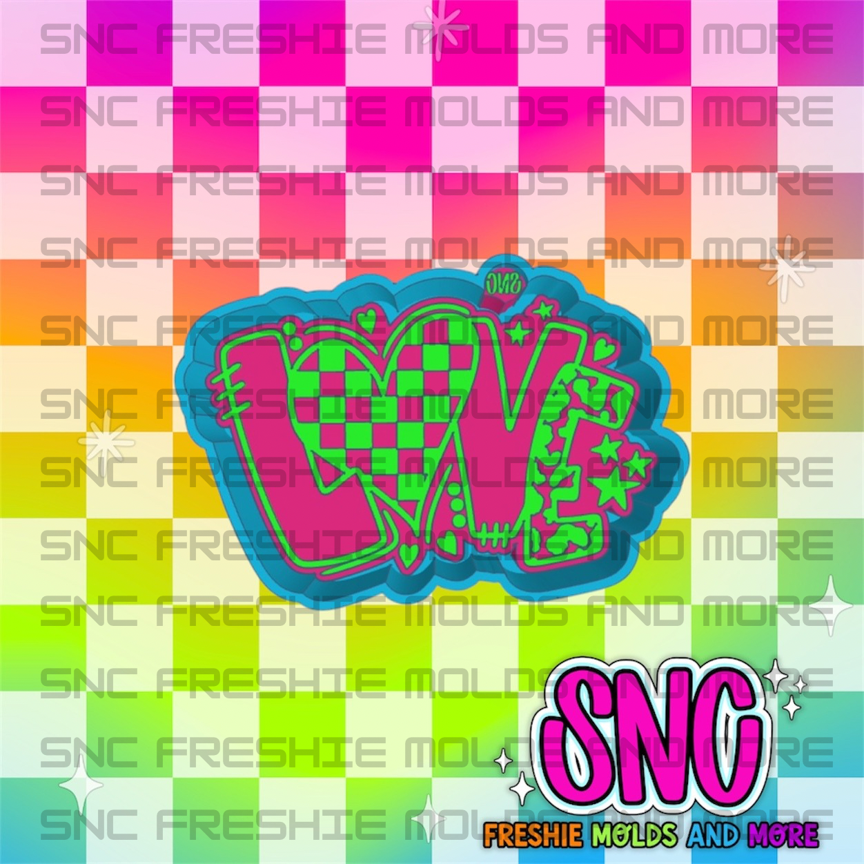 Funky Love Freshie Mold