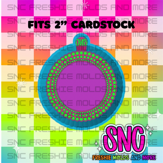 Mutli Jeweled Cardstock Rounds Freshie Molds