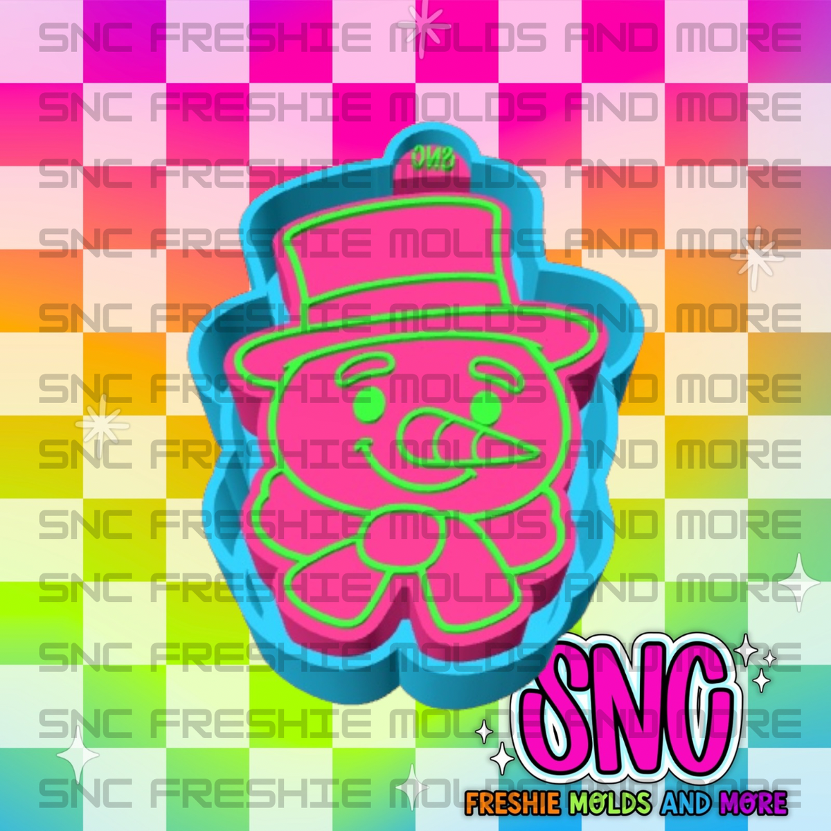 Snowman Freshie Mold