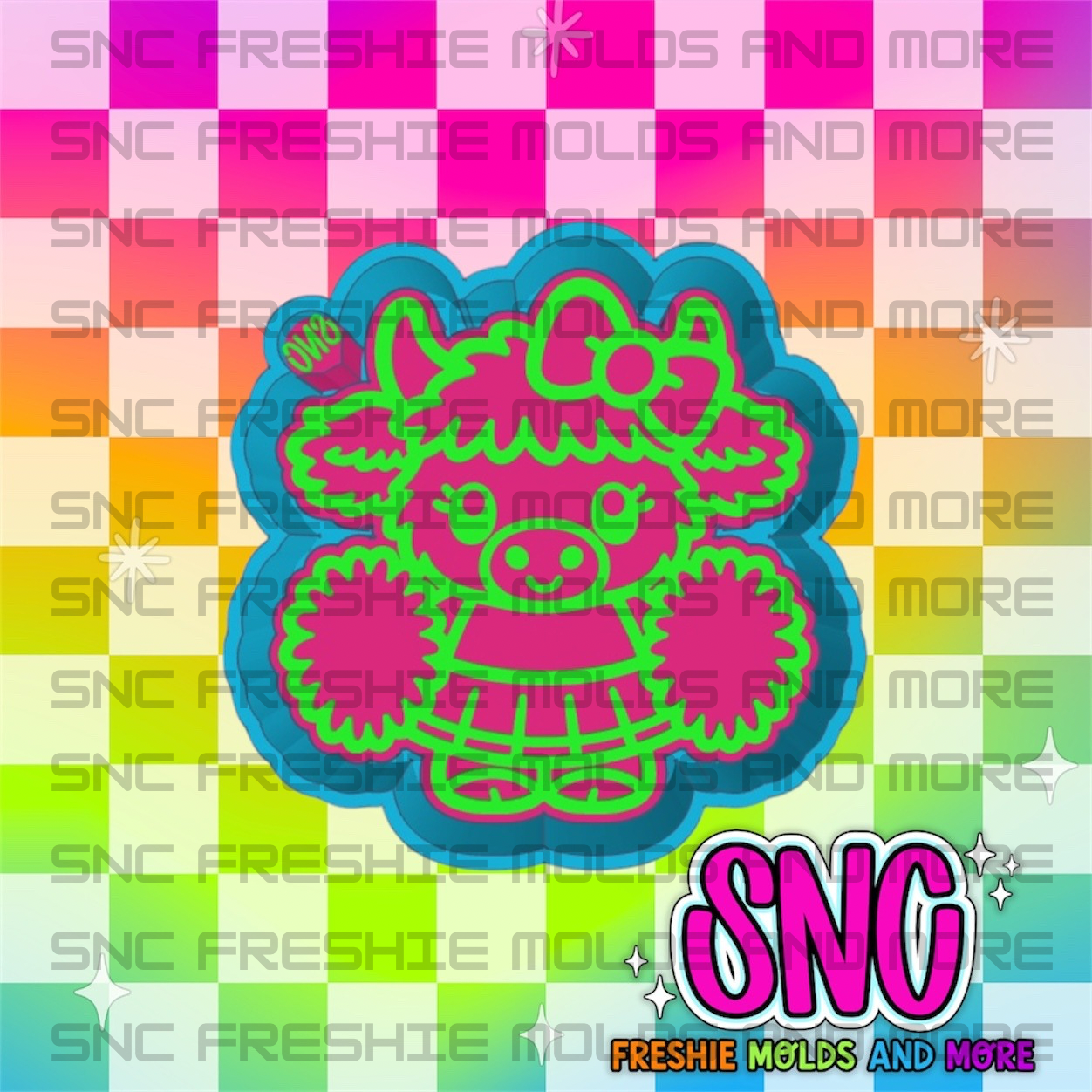 Cheer Highland Freshie Mold