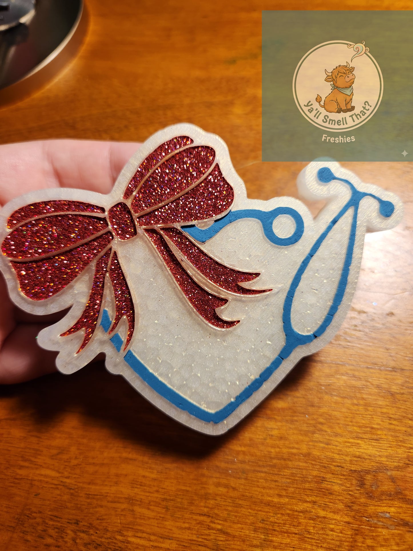 Stethoscope with Bow Freshie Mold