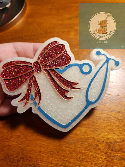 Stethoscope with Bow Freshie Mold