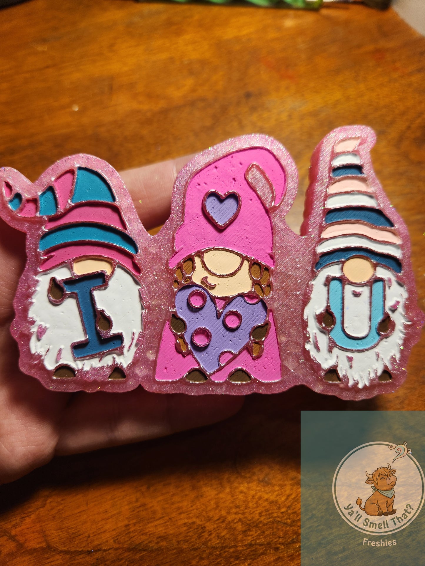 I Love You Gnomes Freshie Mold