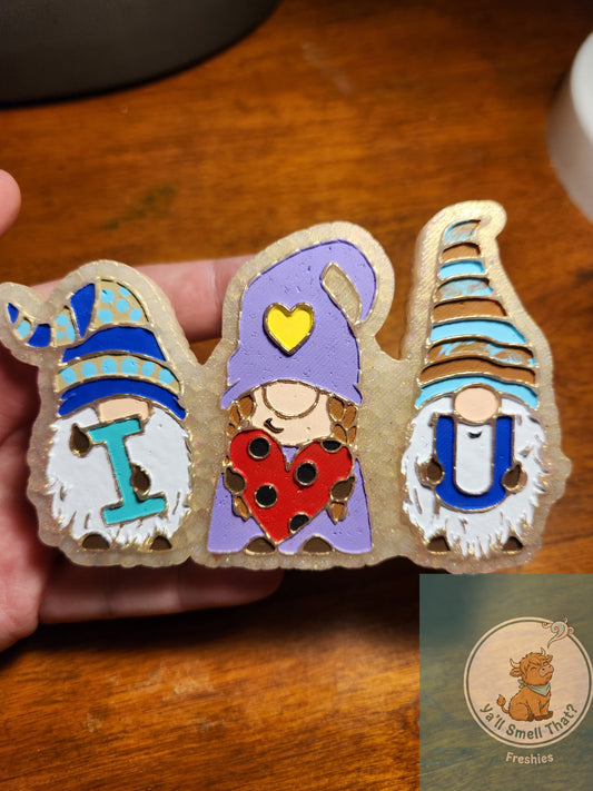 I Love You Gnomes Freshie Mold