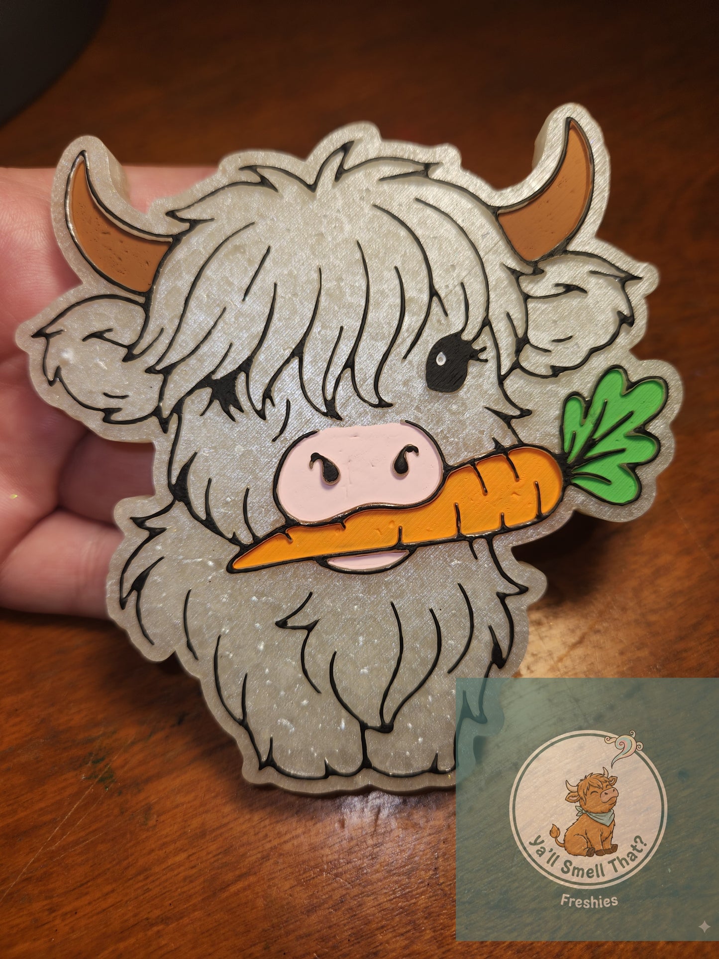 Highland with Carrot Freshie Mold
