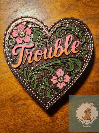 Tooled Trouble Heart Freshie Mold