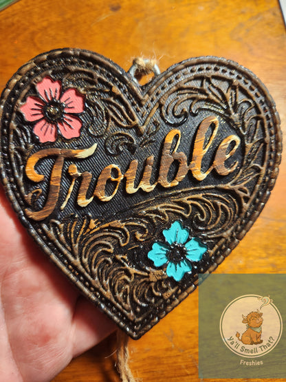 Tooled Trouble Heart Freshie Mold