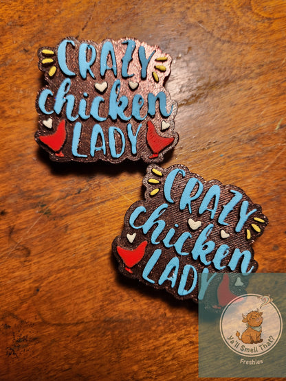 Crazy Chicken Lady Vent Freshie Mold
