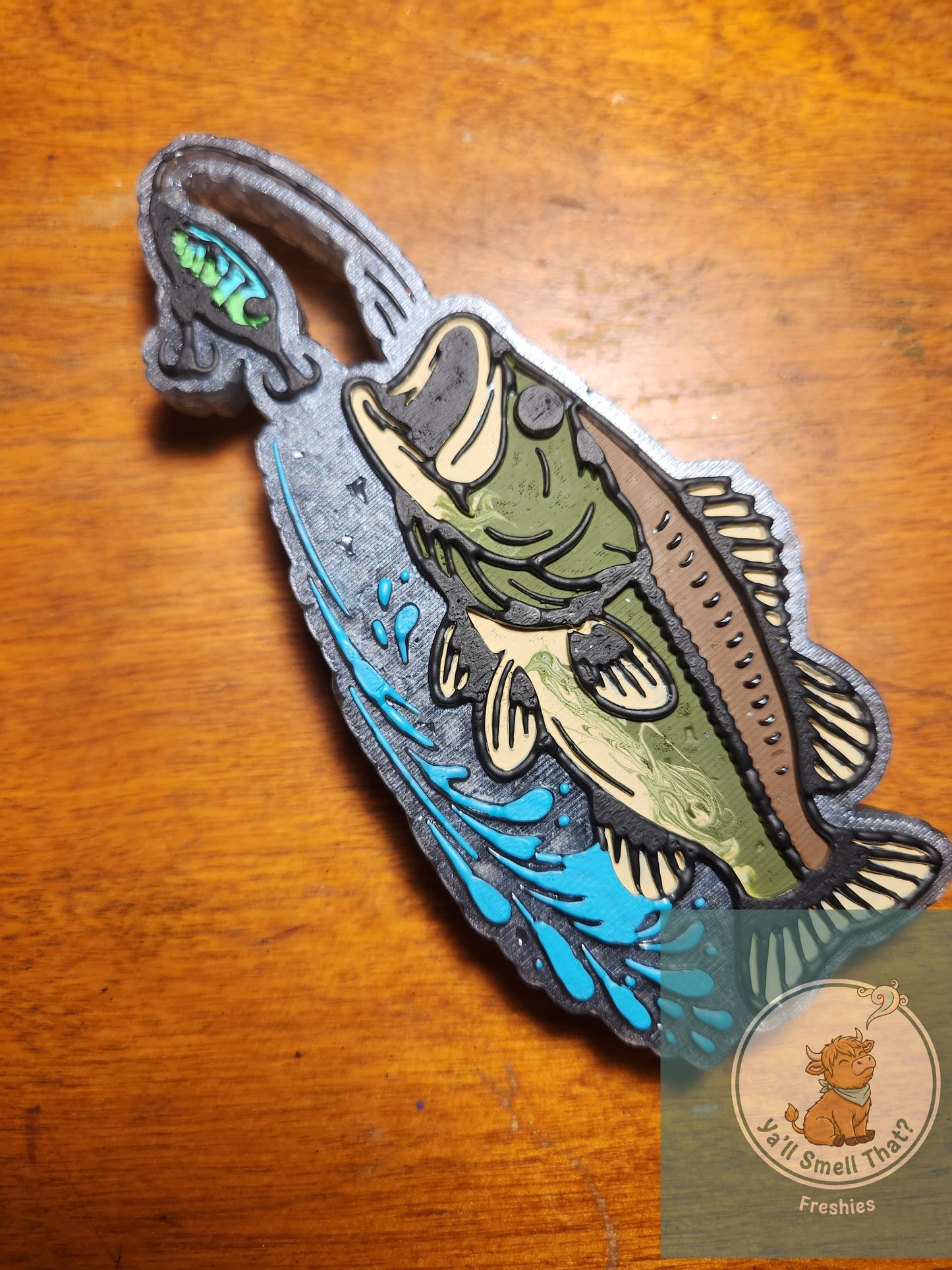 Bass Fishing Freshie Mold