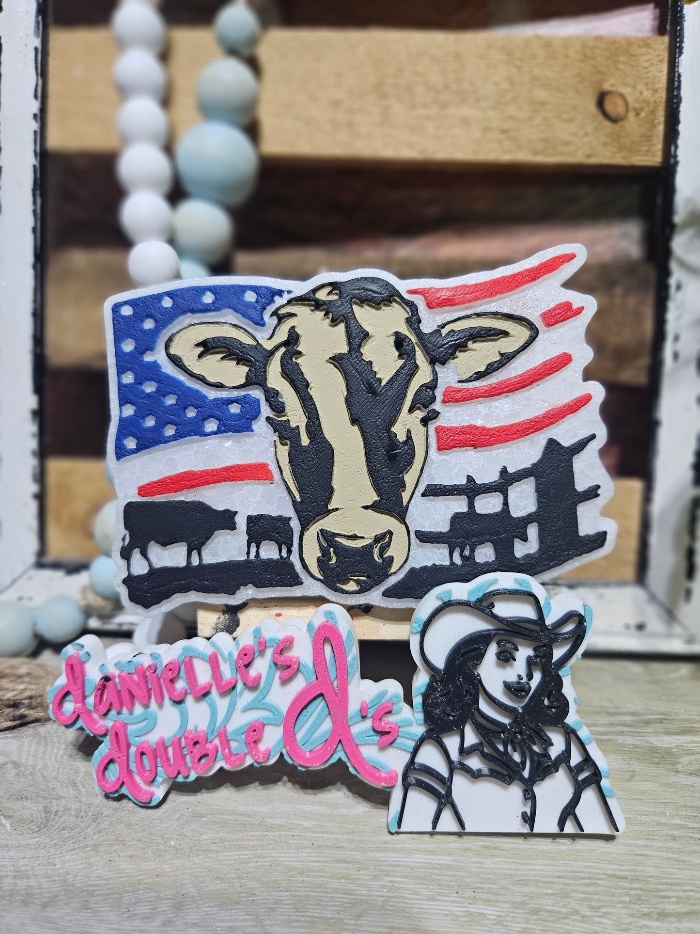 Cow Flag Freshie Mold