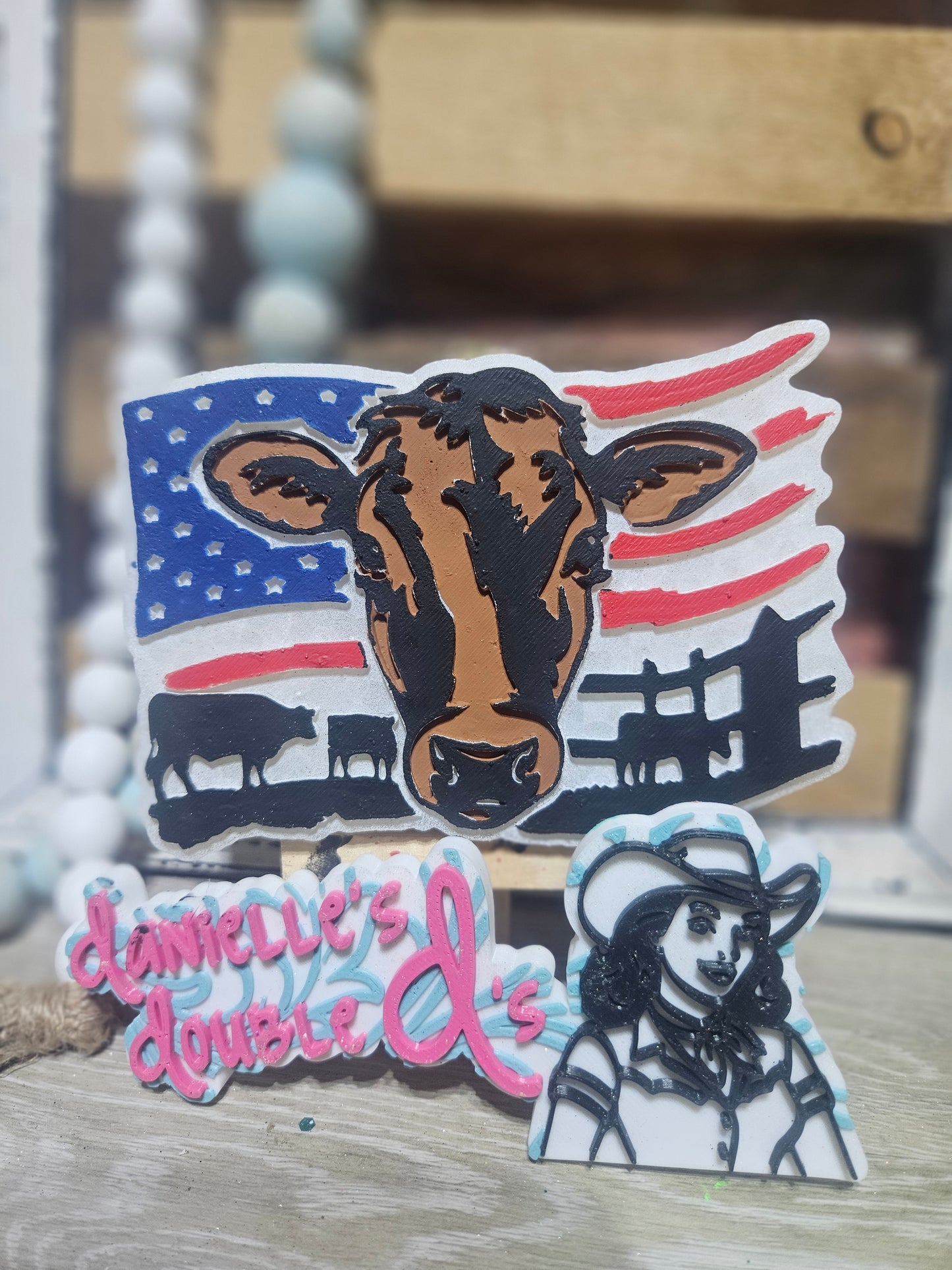 Cow Flag Freshie Mold