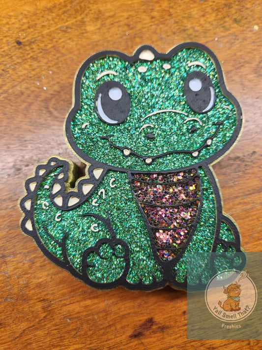 Cute Gator Freshie Mold