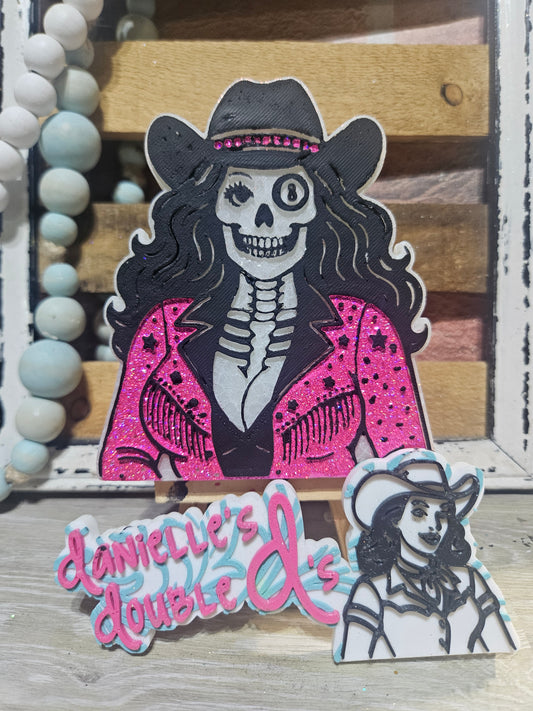 SNC Exclusive Skeleton Cowgirl Freshie Mold